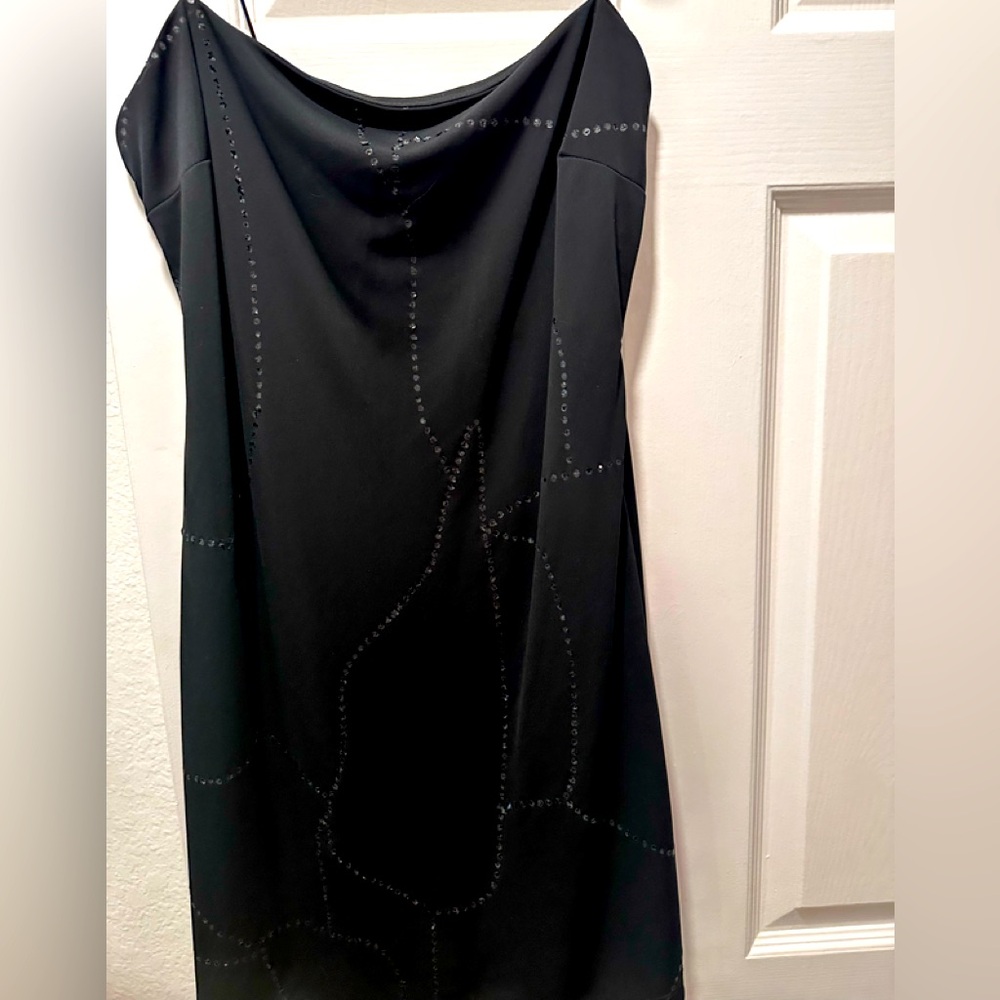 Slinky black dress